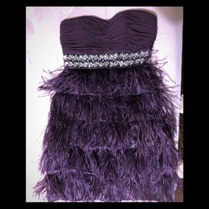 Be Darling Feather Cocktail Dress